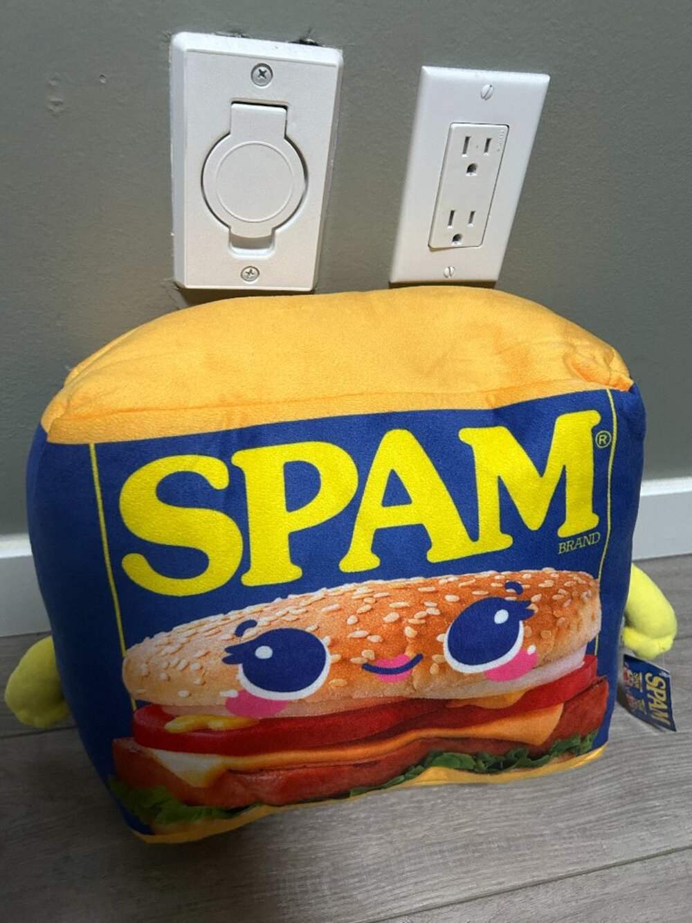 Spam Plush Toy 12 in x 10 in Girl Fiesta Toy NWT